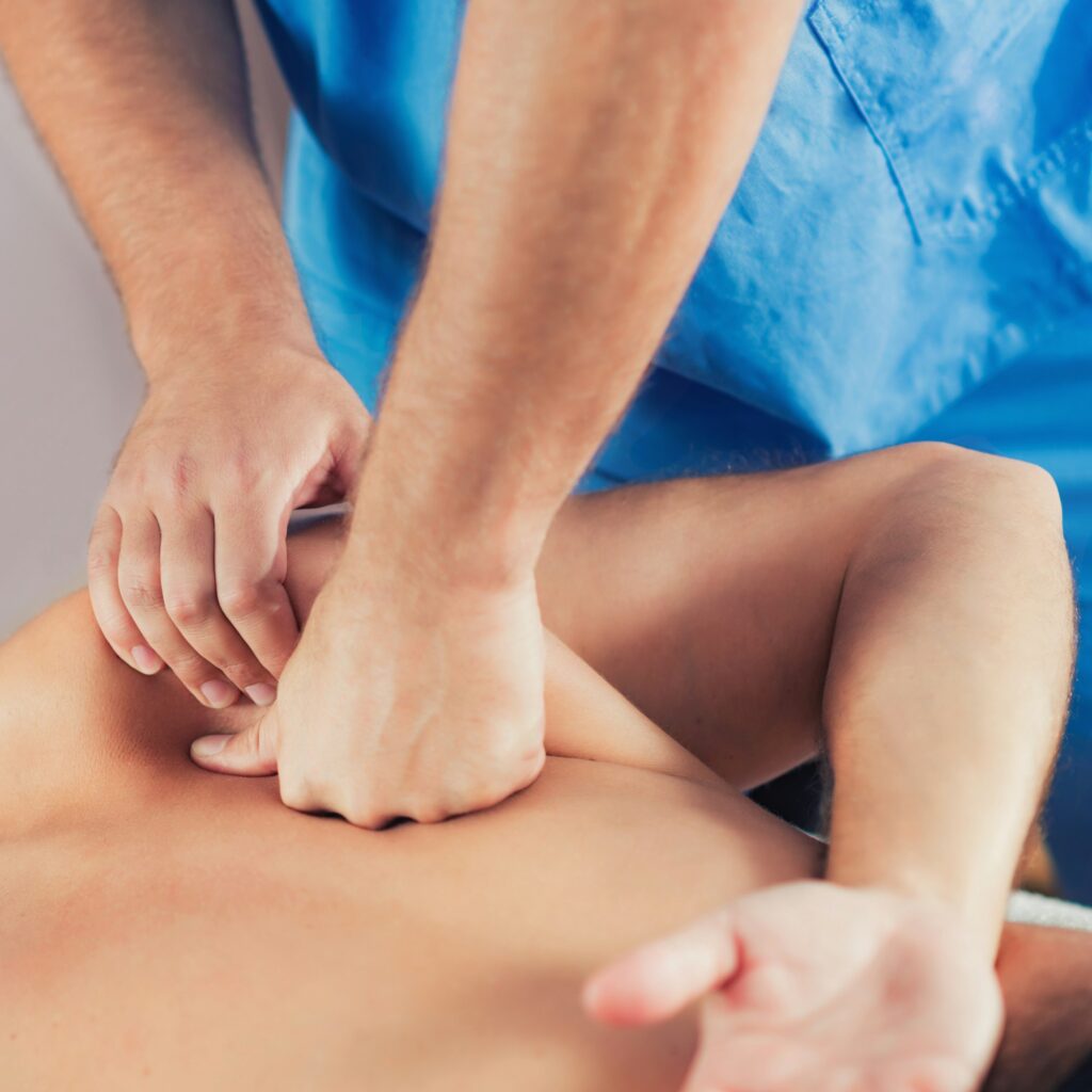 Close Up Of Back Massage